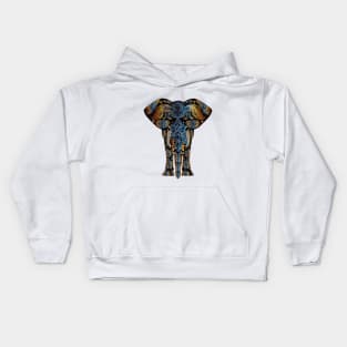 elephant mandala art illustration Kids Hoodie